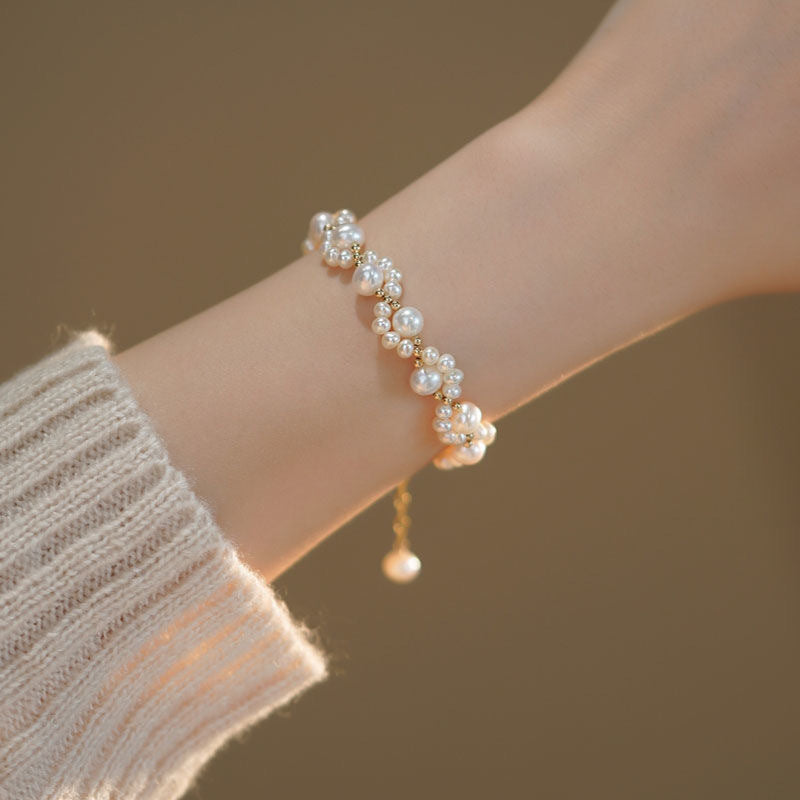 Wholesale Cartoon Cat Paw Pearl Bracelet